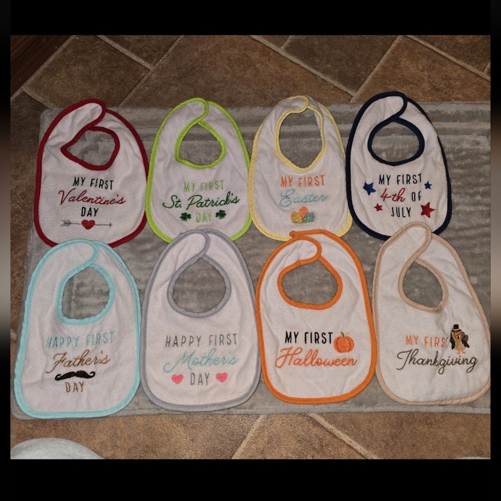 Baby's first holiday bibs